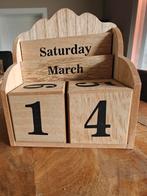 Houten kalender, Divers, Calendriers, Enlèvement ou Envoi, Calendrier quotidien, Comme neuf
