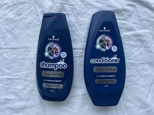 set van 1 fles shampoo + 1 fles conditioner silver reflex, Handtassen en Accessoires, Uiterlijk | Haarverzorging, Nieuw, Shampoo of Conditioner