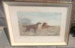 Gravure chien de chasse signe Léon danchin, Antiquités & Art, Art | Eaux-fortes & Gravures, Enlèvement