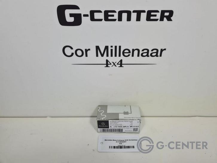 Mercedes-Benz G-Klasse SOS Schakelaar A1729050051/9107  A172, Auto-onderdelen, Dashboard en Schakelaars, Mercedes-Benz, Gebruikt