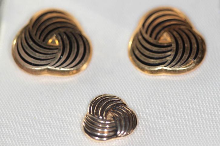 Boutons manchette, métal doré Woolmark avec pince à cravate, Bijoux, Sacs & Beauté, Boutons de manchette, Comme neuf, Autres matériaux