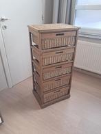 commode en rotin, Ophalen, Minder dan 50 cm, Gebruikt, 5 laden of meer
