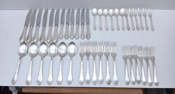 SOLINGEN verzilverd bestek art nouveau jugendstil, Antiek en Kunst, Antiek | Bestek, Ophalen of Verzenden