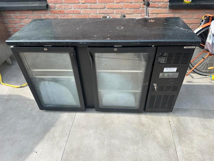 Professionele Werkbank Koelkast – Topcold – 2 Deurs, Elektronische apparatuur, Koelkasten en IJskasten, Gebruikt, Ophalen
