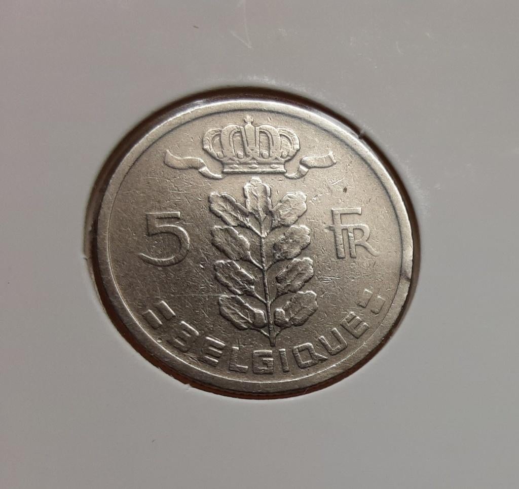 België – 5 frank – 1950 fr. (Ref 082)., Postzegels en Munten, Munten | België, Ophalen of Verzenden, Losse munt