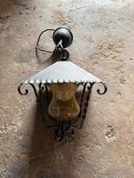 Smeedijzeren hanglamp, Ophalen of Verzenden, Zo goed als nieuw, Metaal, Minder dan 50 cm