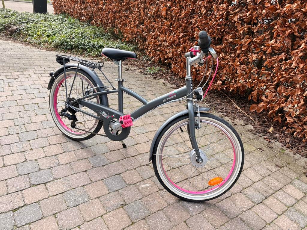 Btwin meisjesfiets 20 inch, Fietsen en Brommers, Ophalen, Gebruikt, 20 inch, Versnellingen