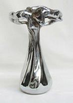 Verchroomd Bronzen Art Nouveau Vaas - Vojave Bruxelles., Ophalen of Verzenden