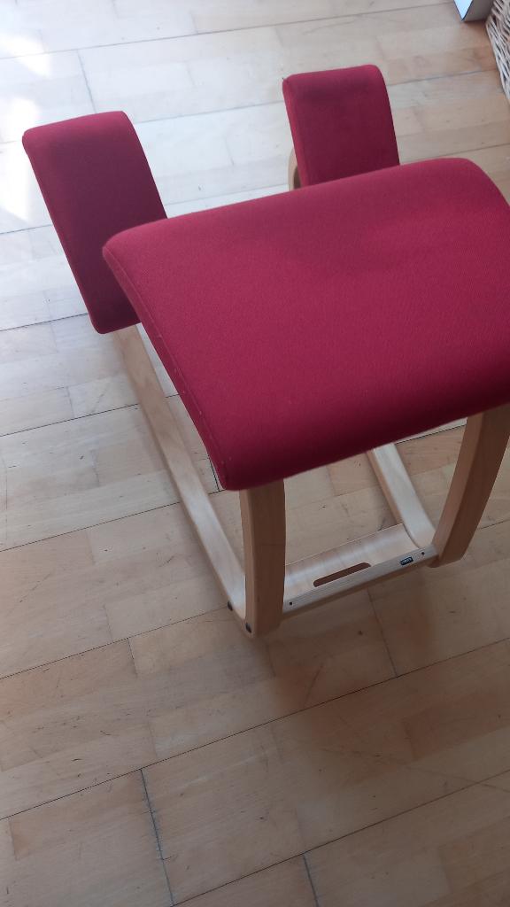 chaise de bureau variable Varier, Rouge, Enlèvement, Utilisé, Chaise de bureau