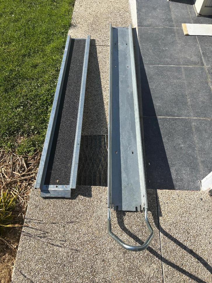 Rail et rampe moto, Auto diversen, Aanhangers en Bagagewagens, Zo goed als nieuw, Ophalen