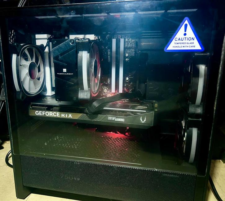 RTX 5070 - RYZEN 5 7500F COMPUTER VOOR GAMING/TOEPASSINGEN, Computers en Software, Desktop Pc's, Nieuw, 4 Ghz of meer, SSD, 32 GB