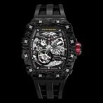 Tsar bomba nieuw model carbon tonneau automaat TB8208CF, Handtassen en Accessoires, Horloges | Heren, Staal, Polshorloge, Nieuw