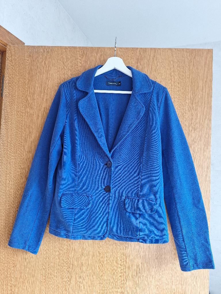 Felblauwe blazer Terre Bleue (maat 42), Kleding | Dames, Jasjes, Kostuums en Pakken, Maat 42/44 (L), Ophalen of Verzenden, Zo goed als nieuw