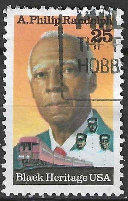 USA 1989 - Yvert 1851 - Asa Philip Randolph (ST), Verzenden, Gestempeld