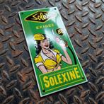 Frans Emaille Schild SOLEXINE BP Benzine Reclamebord Vintage, Verzenden, Gebruikt, Reclamebord