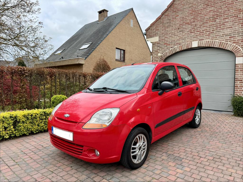 Chevrolet Matiz AUTOMAAT Leder Airco 82.363km Inschrijfklaar, Zwart, Matiz, Leder, 5 zetels