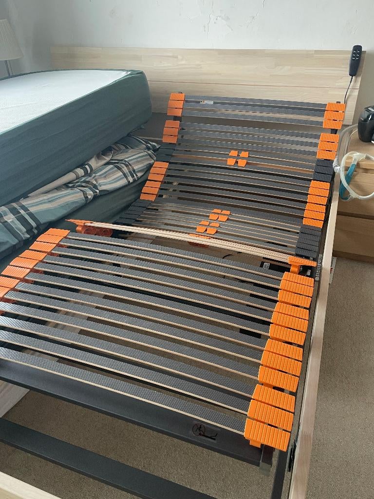 1 Sommier à lattes électrique - 2 pièces disponibles, 90 cm, Enlèvement, Sommier, 200 cm