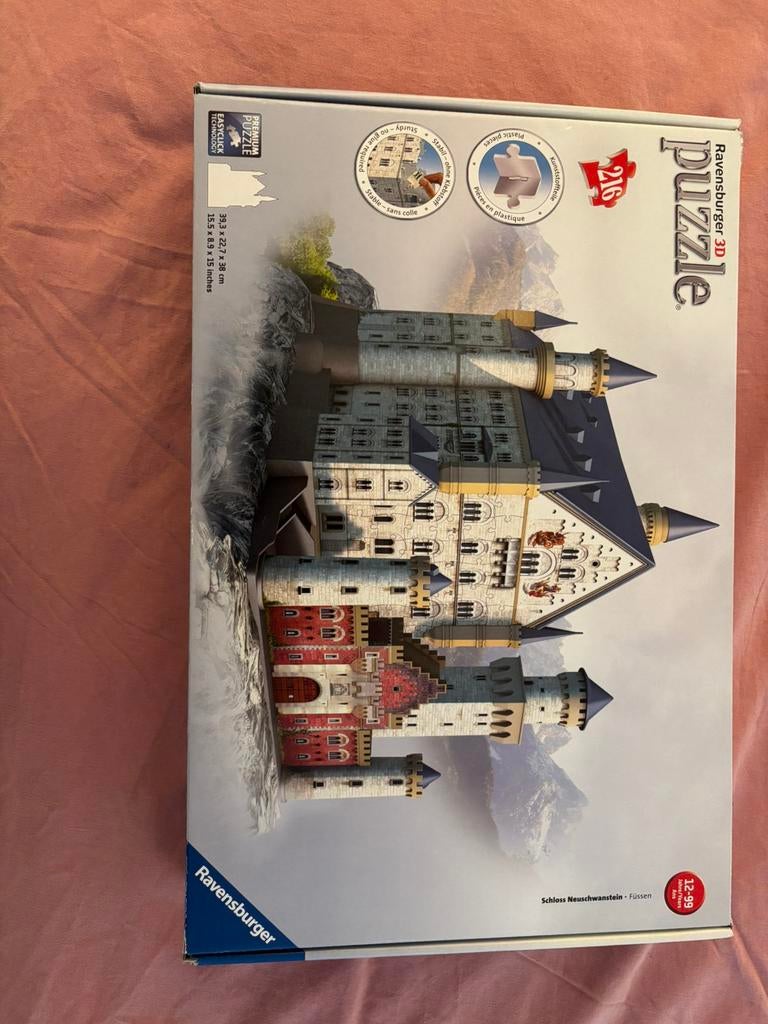 Ravensburger Schloss Neuschwanstein, Ophalen of Verzenden, Minder dan 500 stukjes, Zo goed als nieuw