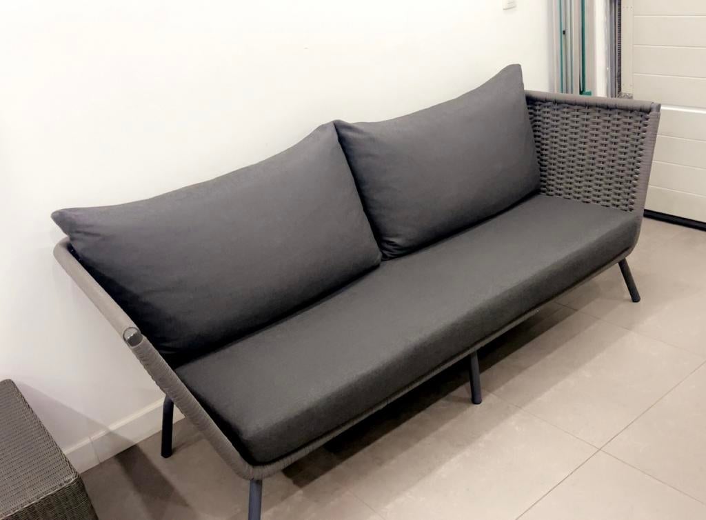 Tuinbank Borek, Tuin en Terras, Ophalen, Zo goed als nieuw, Aluminium