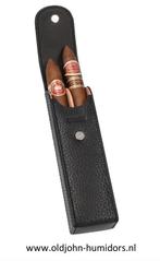 SIGAREN ETUI / SIGARENKOKER VAN ADORINI  - LEER- ZWART sk82, Verzamelen, Rookartikelen, Aanstekers en Luciferdoosjes, Verzenden