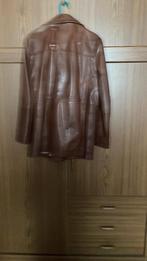 lederen vest, Ophalen, Gedragen, Maat 52/54 (L), Bruin