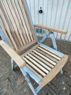 TUINSTOEL TEAK gezocht defekt vr ond, Tuin en Terras, Tuinstoelen, Ophalen, Gebruikt, Aluminium, Inklapbaar