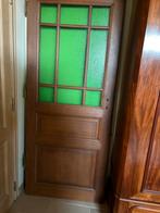 Eiken deur, Ophalen, Zo goed als nieuw, Glas