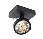 Qazqa GO SL1 zwart, Neuf, Enlèvement ou Envoi, Spot encastrable ou Spot mural, Métal ou Aluminium