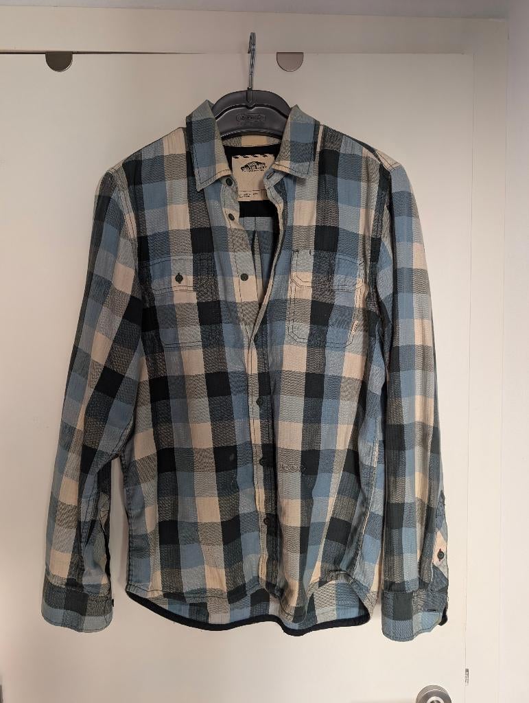 Vans – geruit hemd (M), Ophalen, Blauw, Halswijdte 39/40 (M), Vans