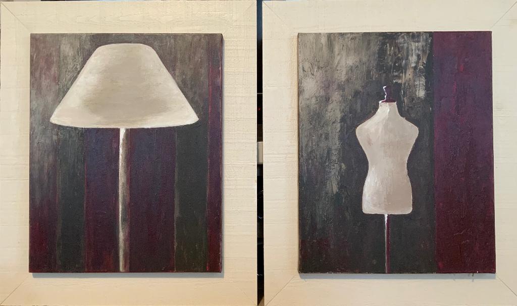 Schilderij Paspop / lamp, Ophalen