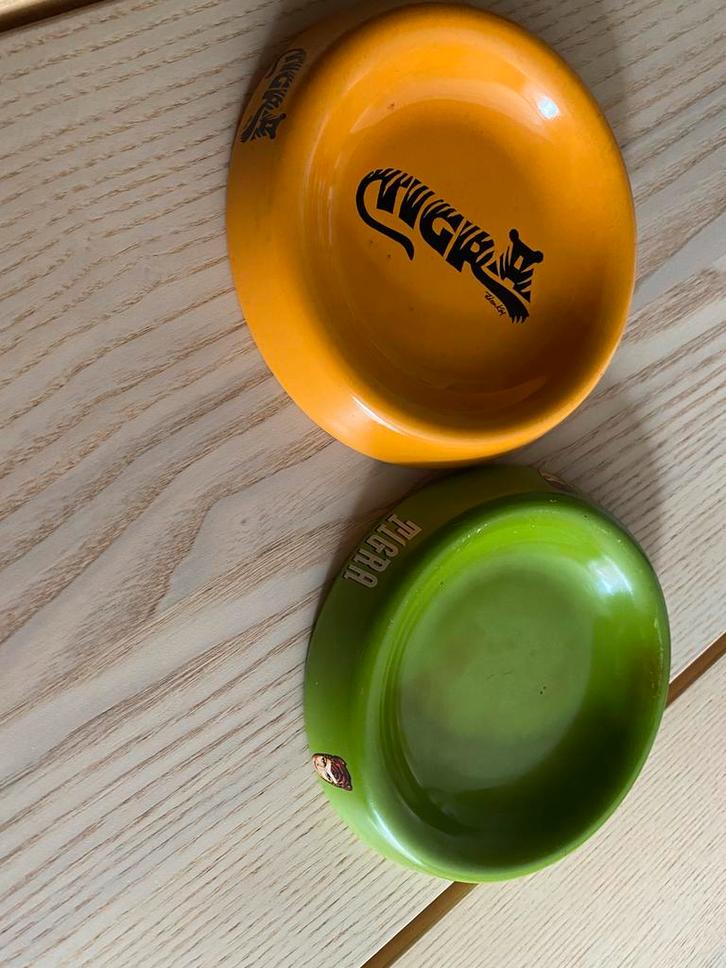 Vintage Tigra asbak set van 2 - setprijs voor de 2 samen, Verzamelen, Retro, Ophalen of Verzenden