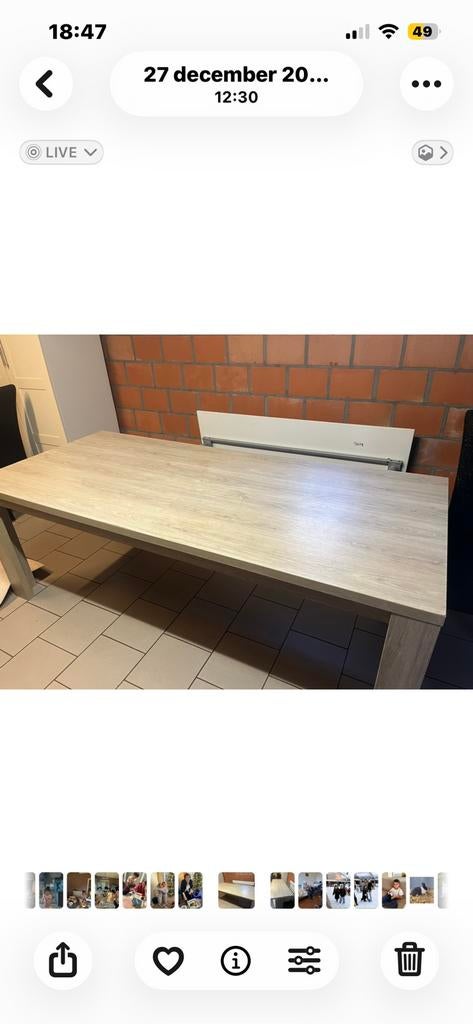 Eettafel, Tuin en Terras, Ophalen of Verzenden, Zo goed als nieuw