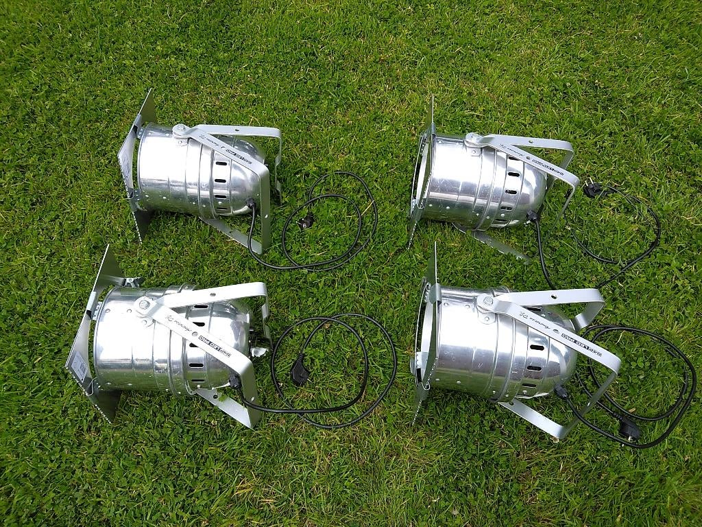 LED Spots PAR 64 American DJ set van 4 stuks, Muziek en Instrumenten, Licht en Laser, Ophalen of Verzenden, Gebruikt, Licht, Geluidgestuurd