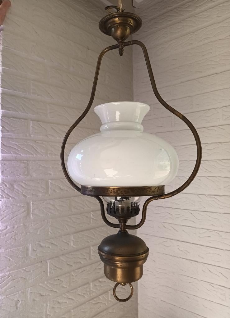 Kroonluchter, Ophalen, Gebruikt, Glas, Rustiek