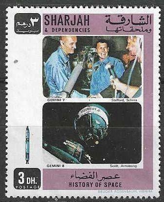 Sharjah 1970 - Stampworld 743 - Ruimtevaart (ZG), Verzenden, Postfris