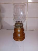 lampe à huile avec base en bois, Enlèvement ou Envoi