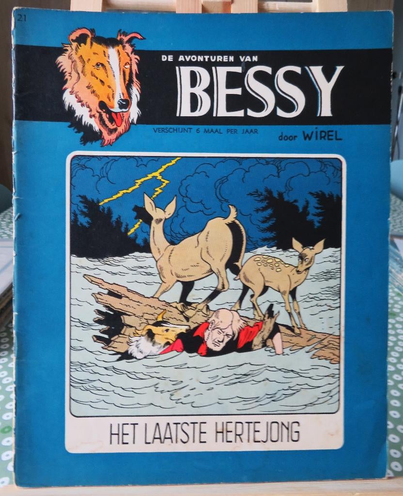 Bessy nr 21 Het laatste hertejong., Ophalen of Verzenden, Gelezen, Willy Vandersteen