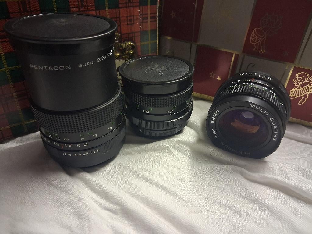 Lot pentacon lenzen, Verzenden, Zo goed als nieuw