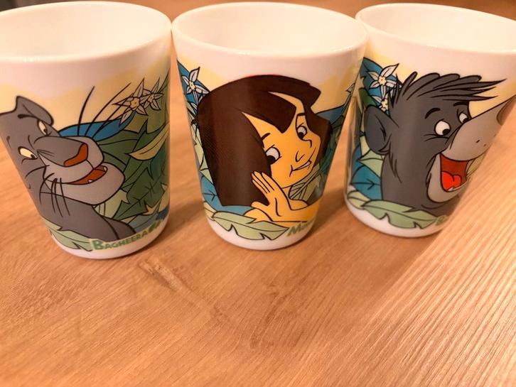 Lot de 3 verres Vintage Arcopal Disney, Verzamelen, Glas en Drinkglazen, Nieuw, Overige typen, Ophalen