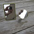 2 kleine vintage spiegeltjes, Enlèvement ou Envoi, Comme neuf, Autres formes