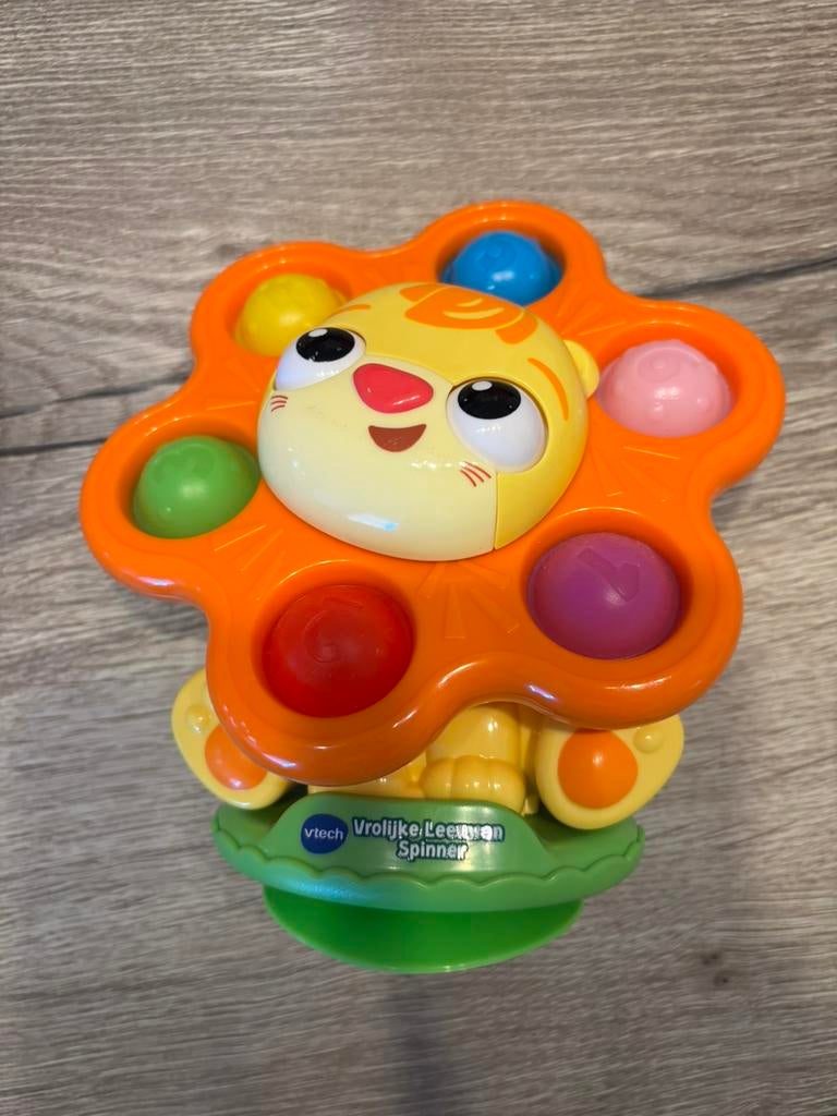 VTech Vrolijke leeuwen spinner, Kinderen en Baby's, Ophalen of Verzenden, Zo goed als nieuw