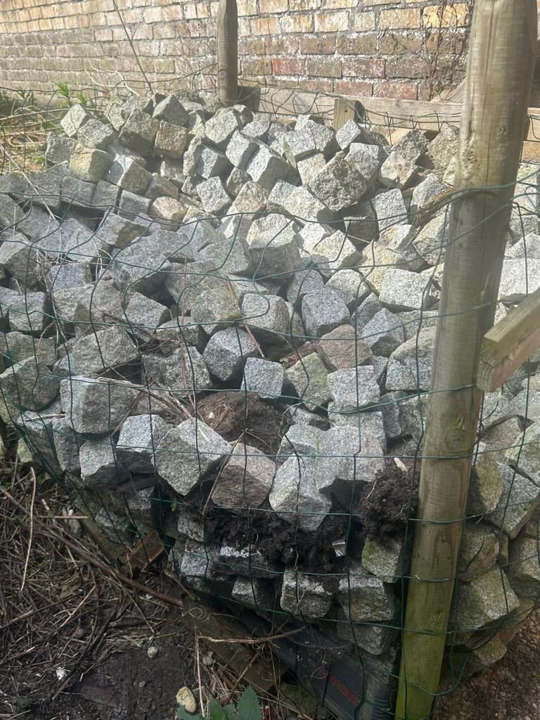 Keien kinderkopjes, Ophalen, Graniet, Blauw, Zo goed als nieuw