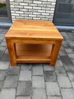 Teak salontafel, Huis en Inrichting, Ophalen, 50 tot 100 cm, 50 tot 100 cm, Zo goed als nieuw