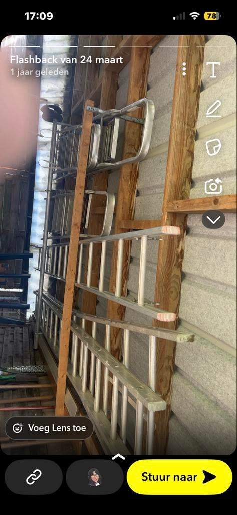 Laders, Doe-het-zelf en Bouw, Ladders en Trappen, Ophalen, Zo goed als nieuw