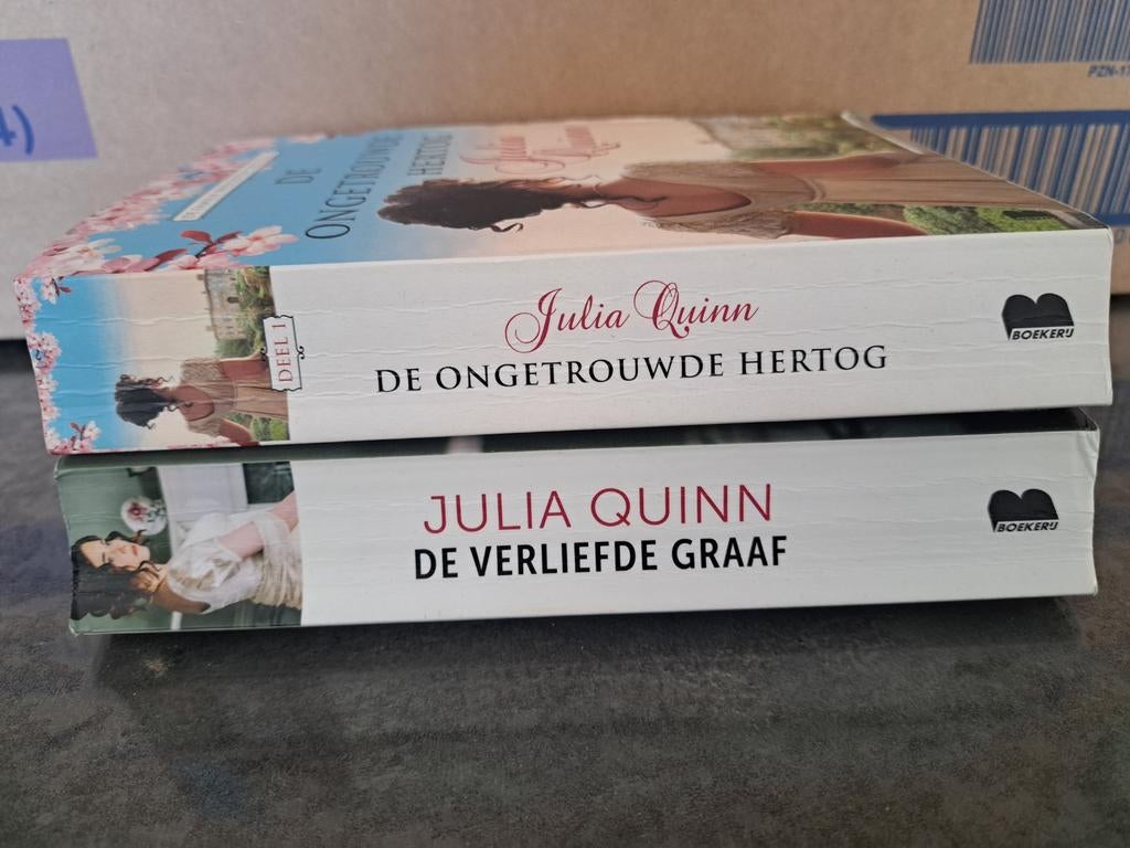 Julia Quinn - De ongetrouwde hertog & De verliefde graaf, Livres, Littérature, Enlèvement, Julia Quinn