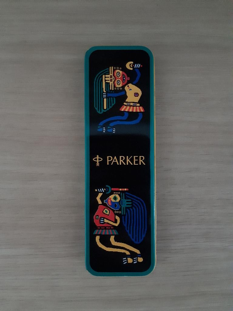 metalen doos van Parker (convector) - enkel doos, geen pen, Verzamelen, Pennenverzamelingen, Ophalen of Verzenden, Zo goed als nieuw