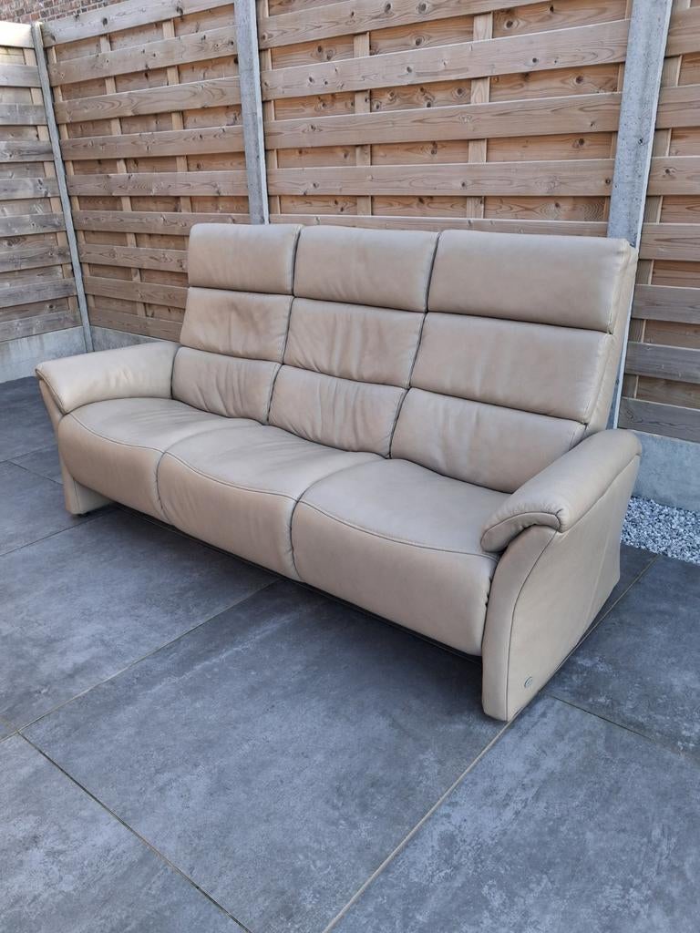 Canapé 3 places en cuir en excellent état !, Enlèvement, Cuir