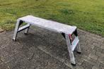 Aluminium platform, Doe-het-zelf en Bouw, Ladders en Trappen, Ophalen, Zo goed als nieuw, Ladder, Opvouwbaar of Inschuifbaar