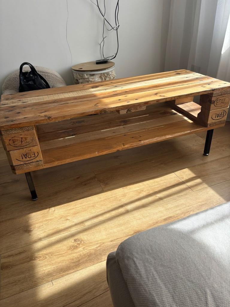 Pallet tafel, Ophalen