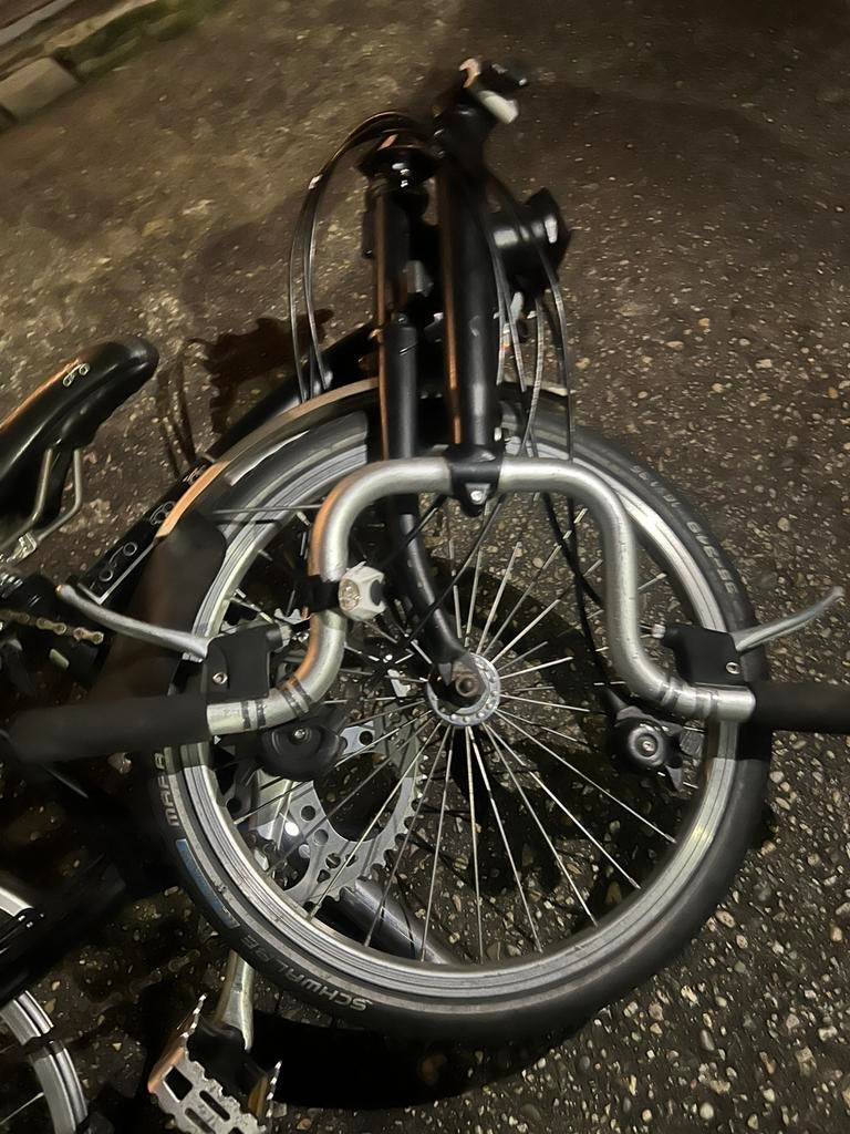 Brompton flooifiets, Vélos & Vélomoteurs, Vélos | Vélos pliables, Vitesses, Comme neuf, Enlèvement, Totalement pliable